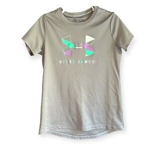 Under Armour Size XS (7) Light Purple Grey Athletic Top